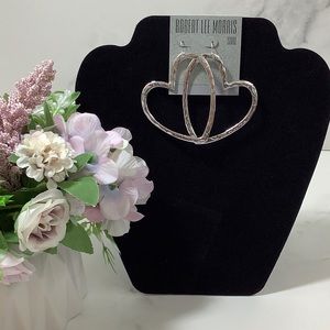 NWT- Robert Lee Morris Heart Earrings